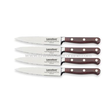 Silver Forged 4-Piece Steak Knife Set from China