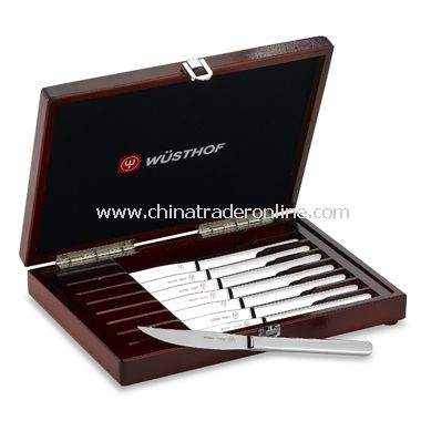 Wusthof 8-Piece Presentation Stainless Steel Steak Knife Set from China
