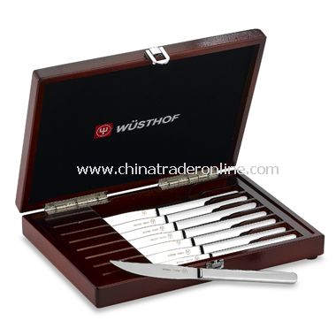 Wusthof 8-Piece Presentation Stainless Steel Steak Knife Set