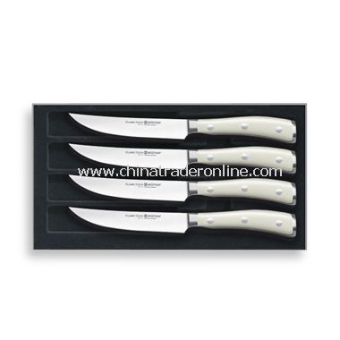 Wusthof Classic Ikon Creme 4-Piece Steak Knife Set from China