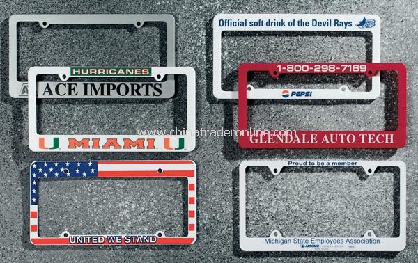 Classic License Plate Frame from China