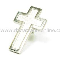 Cross Pin - Silver from China