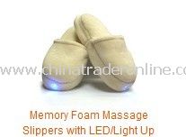 Memory Foam Massage Slippers with LED/Light Up