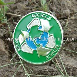 Reduce Reuse Recycle Lapel Pin from China