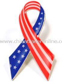 Stock USA Ribbon Pin from China