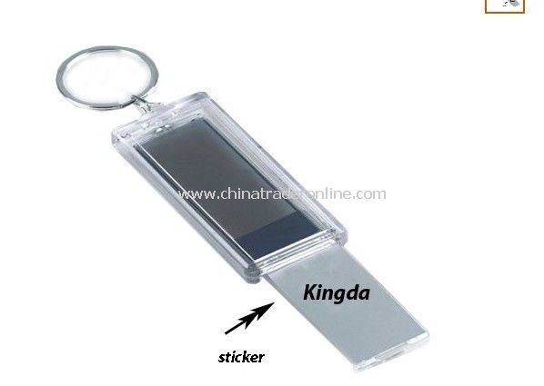 Insertable Solar LCD Keychain from China
