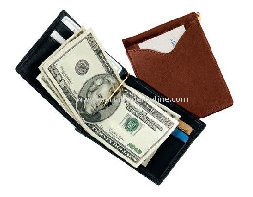 Leather Money Clip Wallets from China