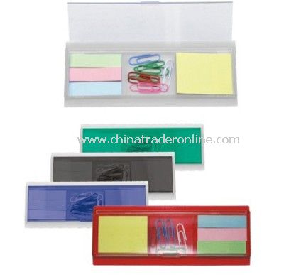 Memo Holder with Clip Dispenser, Ruler