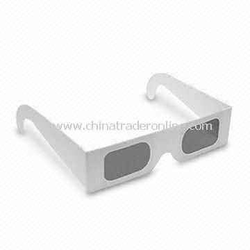 3D Glasses with 0.15mm PET Red and Cyan lenses, Suitable for 3D Movies, TV, and Games from China