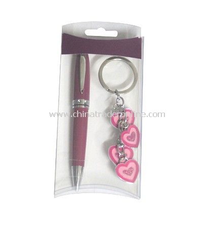 Ball Pen, Keychain Set from China