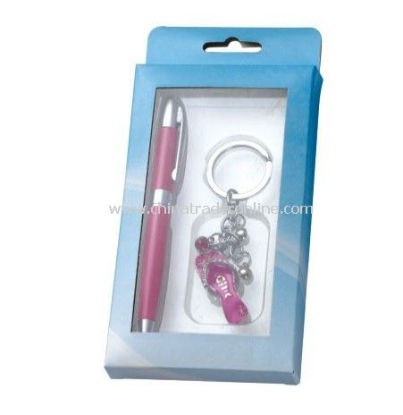 Gift Set Pen with Key Chain from China