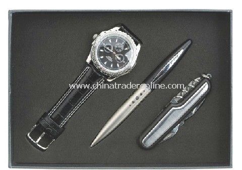 Gift Set Watch,Pen , Multi-Function Knife