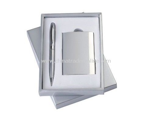 Gift Set With Name Card Holder, Ball Pen