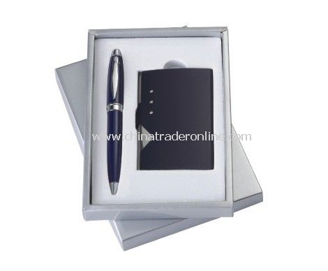 Gift Set With Name Card Holder, Ball Pen