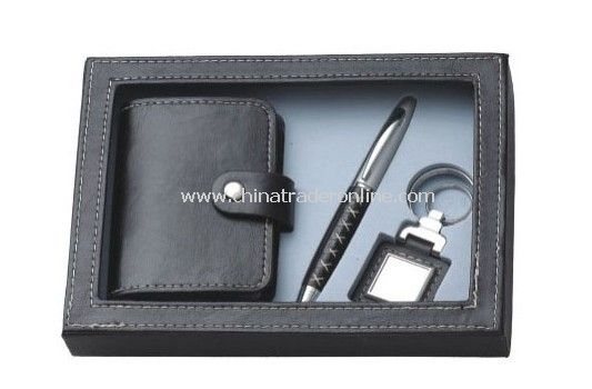 Gift Set with Name Card Holder, Keychain & Ball Pen