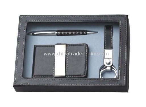 Gift Set with Name Card Holder, Keychain, Ball Pen Set from China