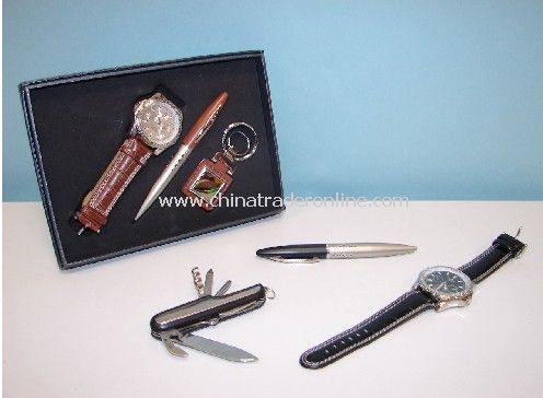 Gift Set with Watch, Ball Pen Keychian