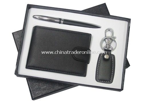 Wallet, Ball Pen, Keychain Set