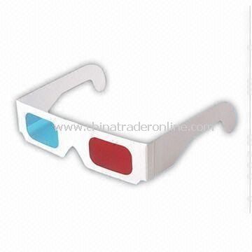 Paper 3D Glasses with 0.297mm TAC Polarized Lenses, OEM Orders Welcomed from China