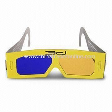 Paper glasses 3D Glasses, Suitable for Watching 3D Movies, Televisions, and Computer Games