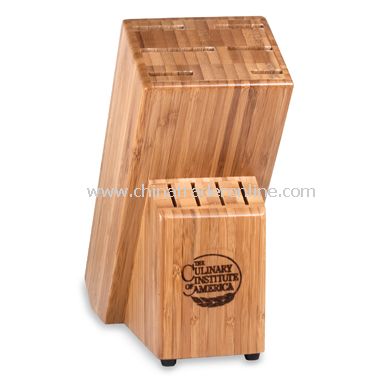 10-Slot Bamboo Knife Block from China