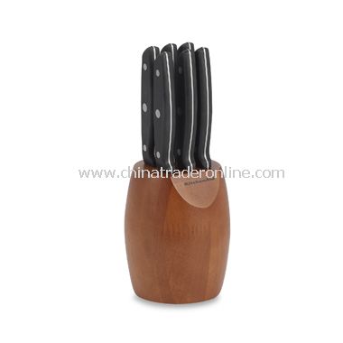 7-Piece Steak Knife Set with Wooden Block