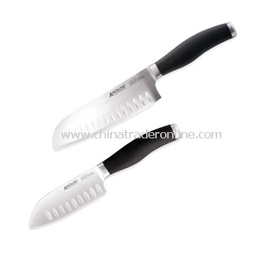 Black Santoku Knife