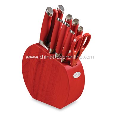 Cambridge Silversmiths Fiesta 11-Piece Knife Block Set