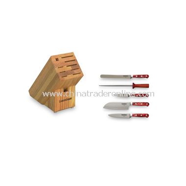 Fire Forged 6-Piece Knife Block Set from China