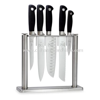 Genesis Six-Piece Knife Set with Glass Block from China
