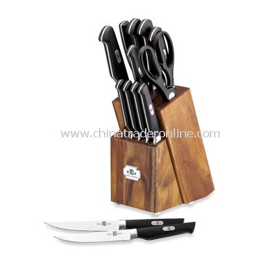 Paula Deen 14-Piece Knife Set with Wood Block