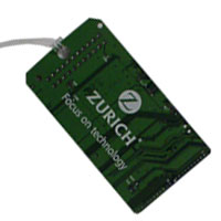 Recycled Circuit Board Luggage Tag