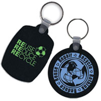 Recycled Tire Key Tags from China