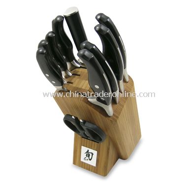 Shun Ken Onion 11-Piece Knife Block Set