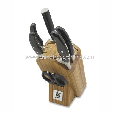 Shun Ken Onion 7-Piece Knife Block Set from China