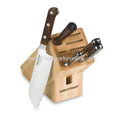 Silver Forged 6-Piece Knife Block Set from China