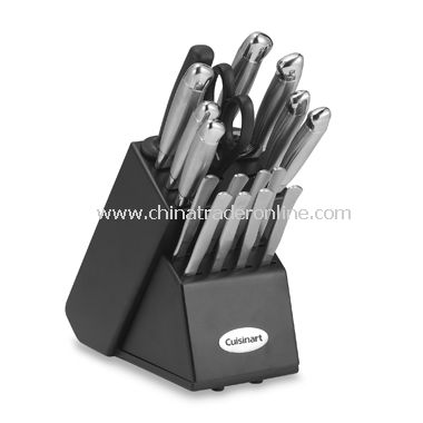 Stainess Steel 18-Piece Cutlery Block Set from China