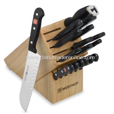 Wusthof Gourmet 17-Piece Knife Block Set from China