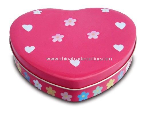 Heart-Shaped Tin Box from China