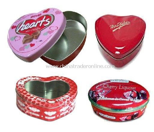 Heart Tin Box from China
