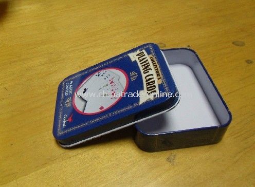 Poker Card Tin Box from China