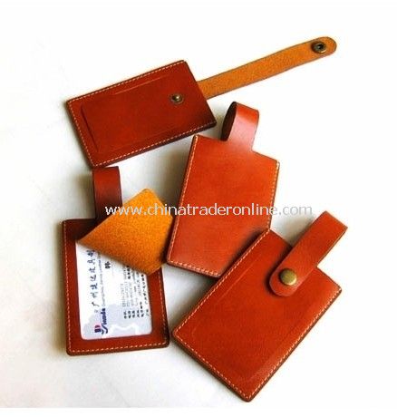 Cow Skin Luggage Tag