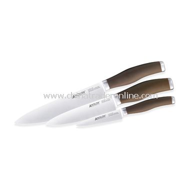 Advanced Bronze Chef 3-Piece Knife Set