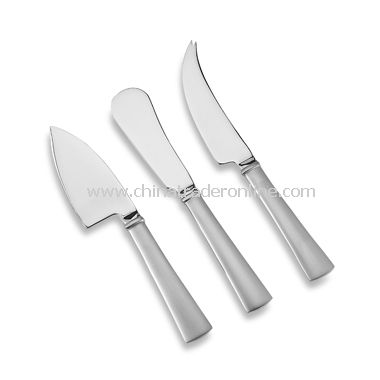 Cafe Blanc 3-Piece Cheese Knife Set from China