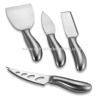 Stainless Steel Cheese Knives - Set of 4