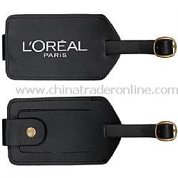 Recycled Bonded Leather Luggage Tag from China