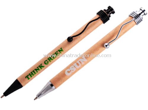 Recycled Pen with Squiggle Clip from China