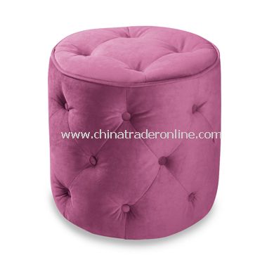 Avenue Six Curves Round Ottoman - Pink from China