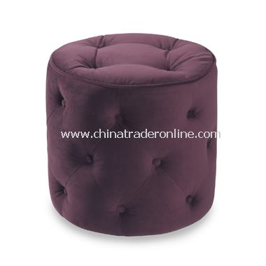 Avenue Six Curves Round Ottoman - Purple