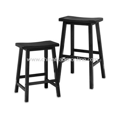 Black Saddle Stool